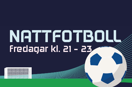 Fotboll och fotbollsmål kvällstid